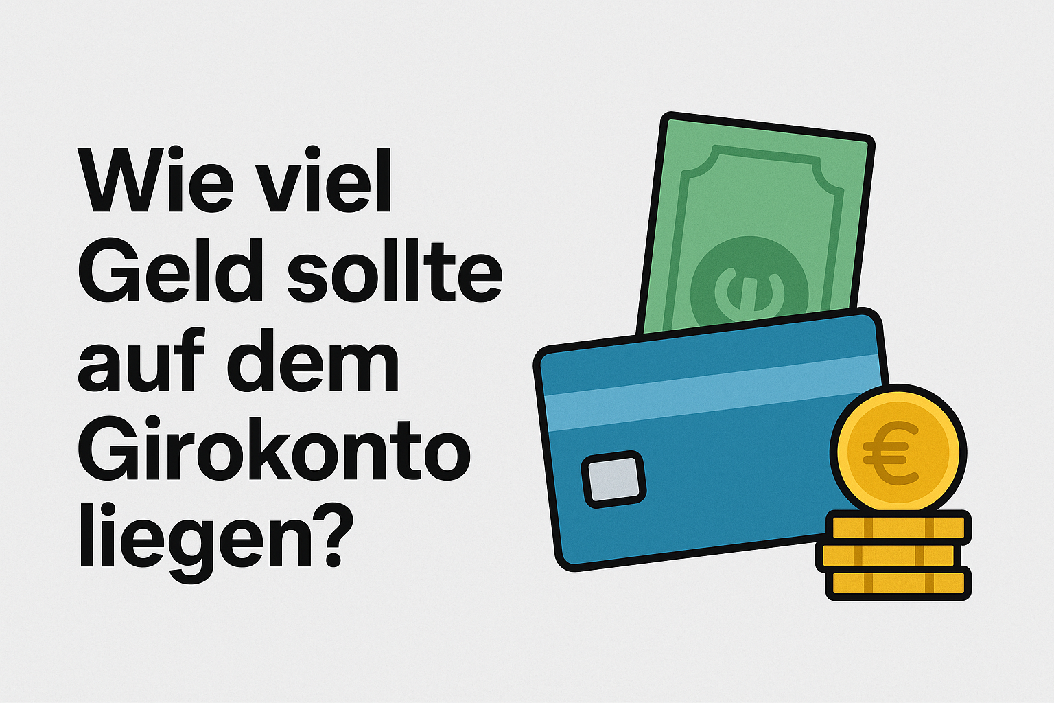 Wie viel Geld sollte auf dem Girokonto liegen?