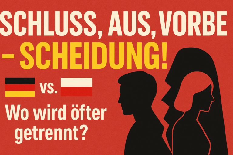 Schluss, aus, vorbei – SCHEIDUNG! 🇩🇪 vs. 🇵🇱 Wo wird öfter getrennt?